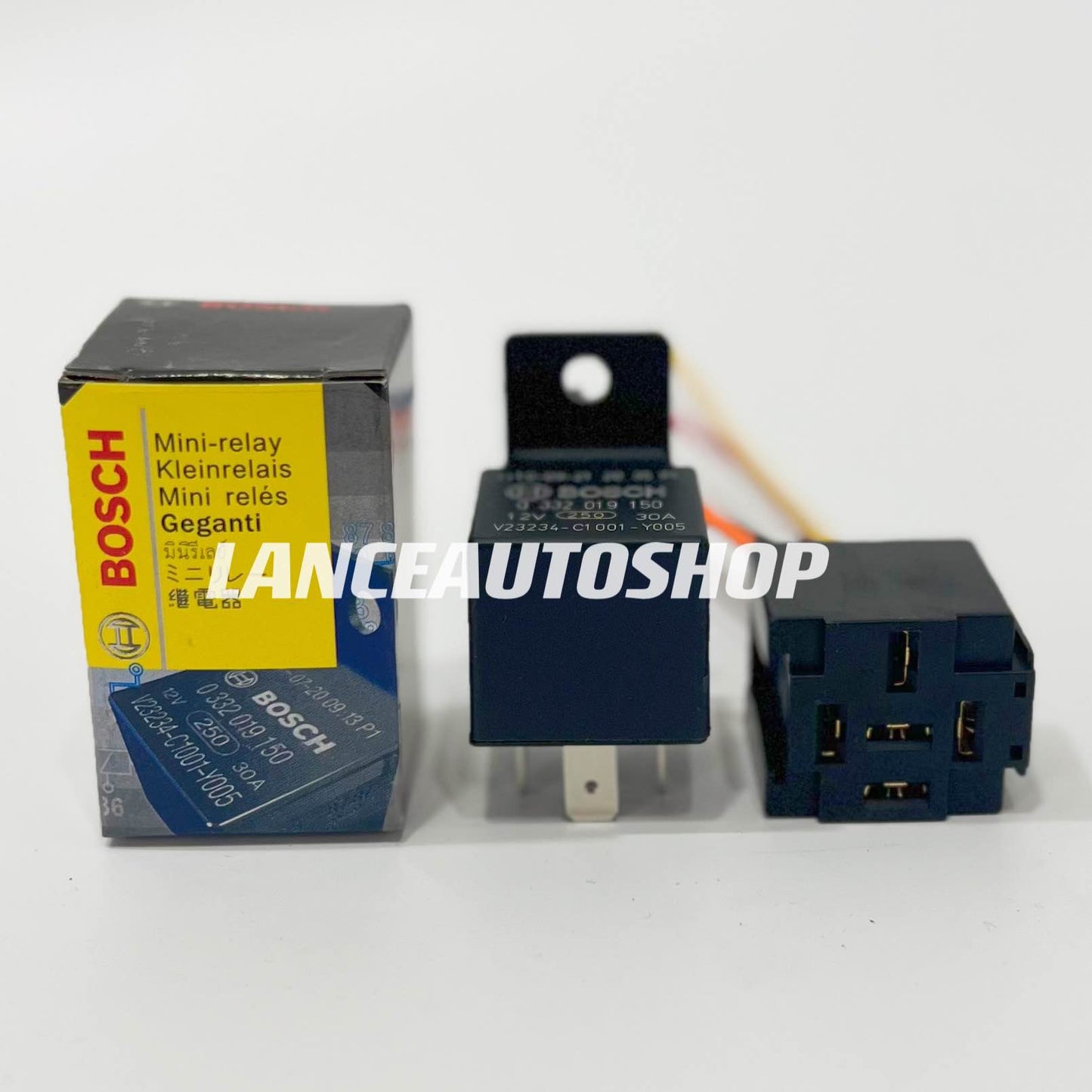 Bosch Relay 12V 30A 5PIN with Socket BOSCH Relay with Socket