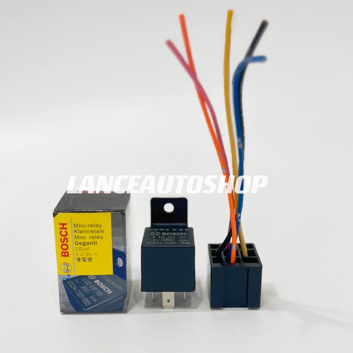 Bosch Relay 12V 30A 5PIN with Socket BOSCH Relay with Socket