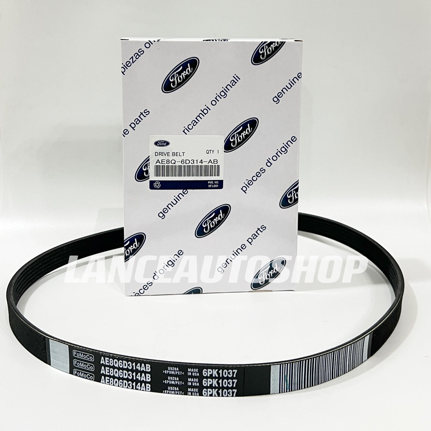 Ford Serpentine Belt Ford Alternator Drive Belt Ford Fiesta Belt 1.4L/ 1.5L/1.6L  6PK1037 / AE8Q-6D314-AB