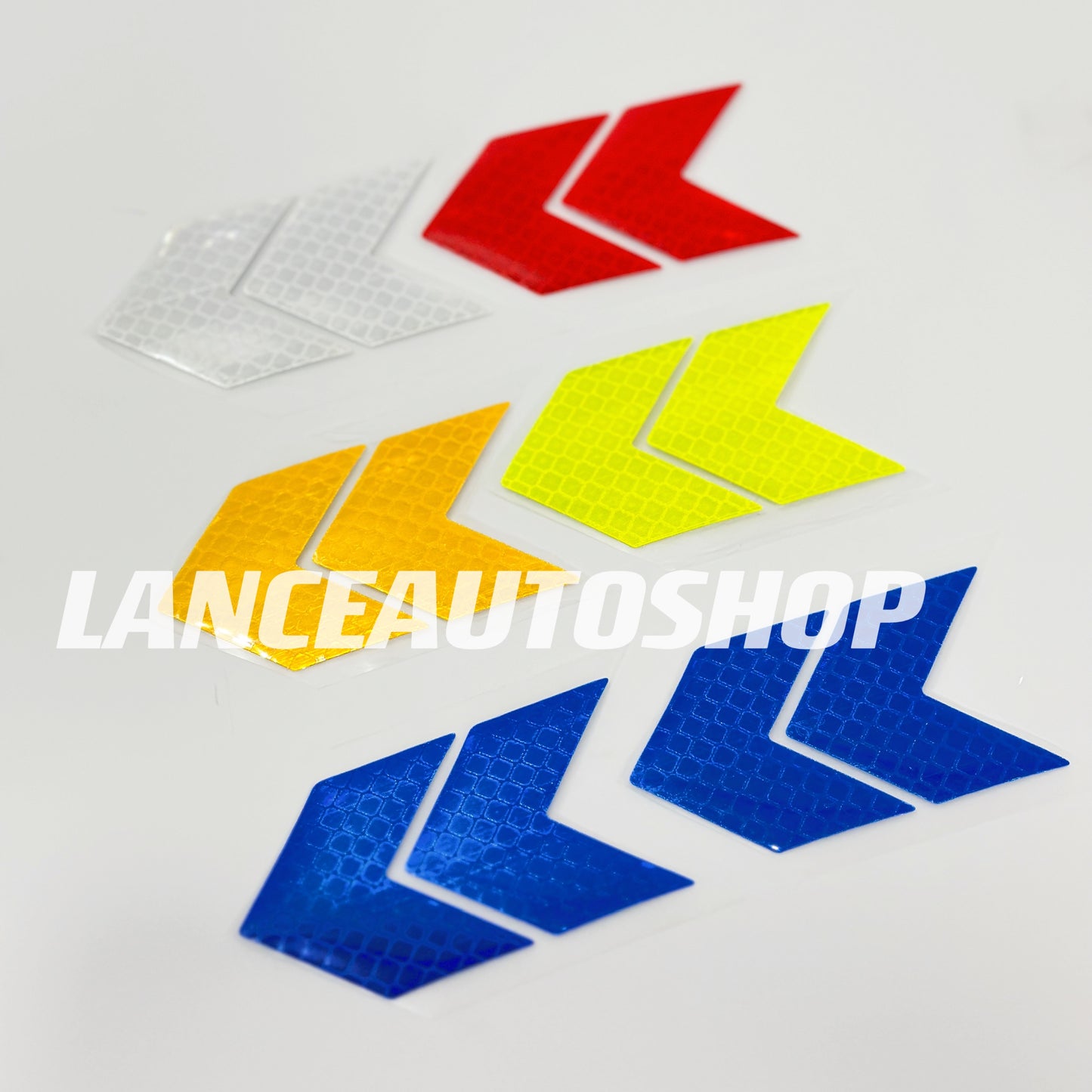 Car Body Arrow Decal Bumper Sticker Car Arrow Shape Safety Warning Reflective Tape Car Body Reflective Sticker M-087