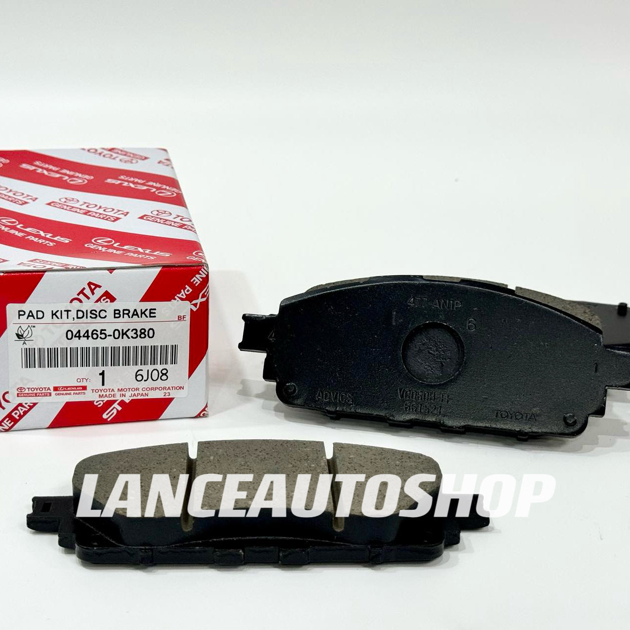 Toyota Hilux 2015-UP / Toyota Innova 2015-UP Brake Pads 04465-0K380