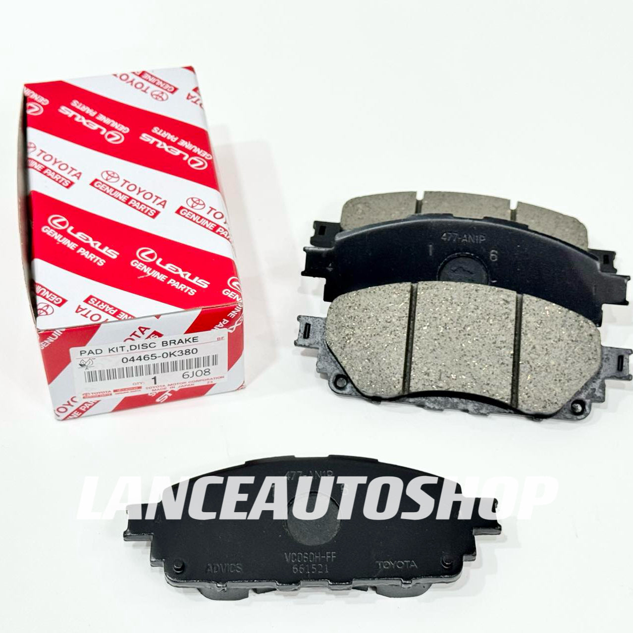 Toyota Hilux 2015-UP / Toyota Innova 2015-UP Brake Pads 04465-0K380