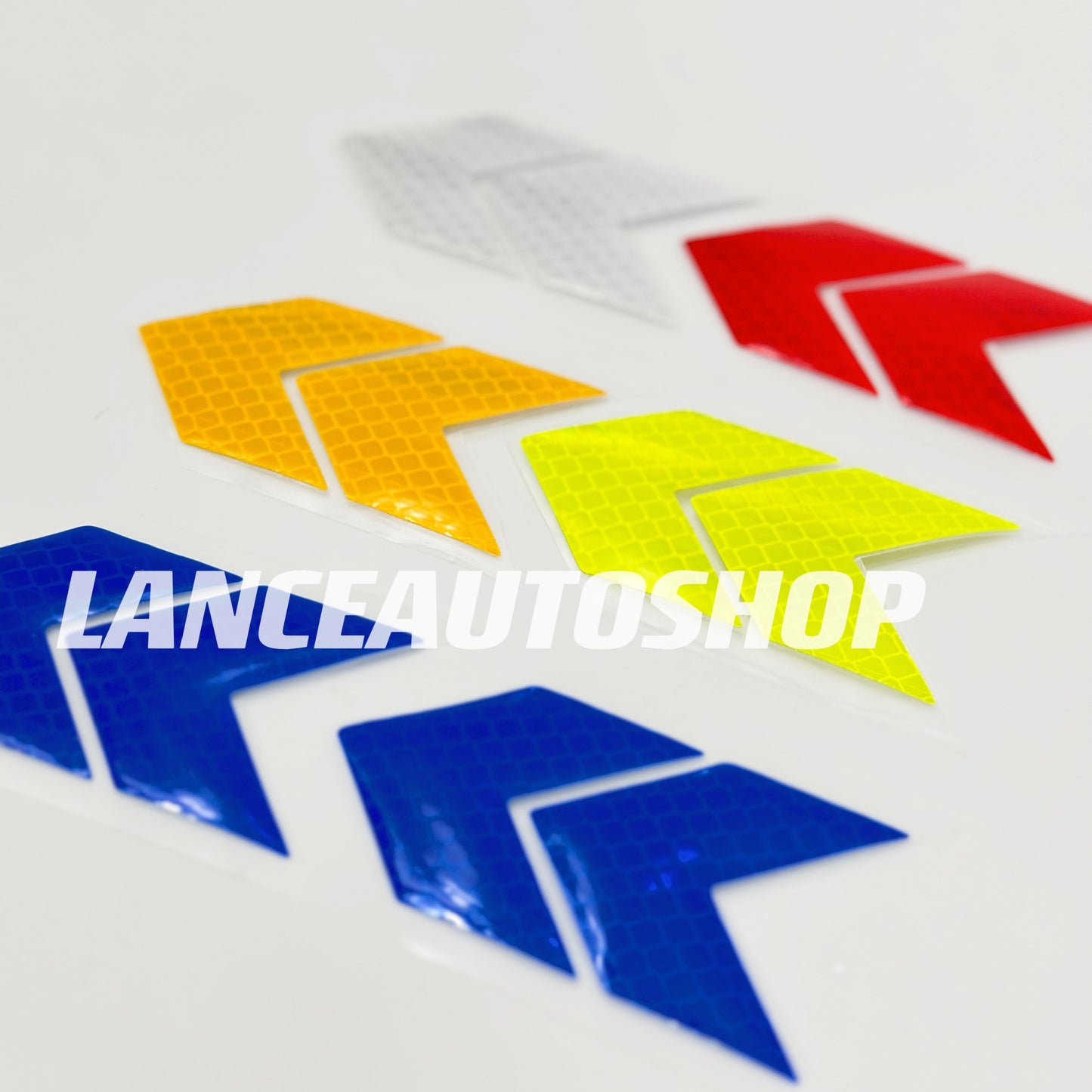 Car Body Arrow Decal Bumper Sticker Car Arrow Shape Safety Warning Reflective Tape Car Body Reflective Sticker M-087