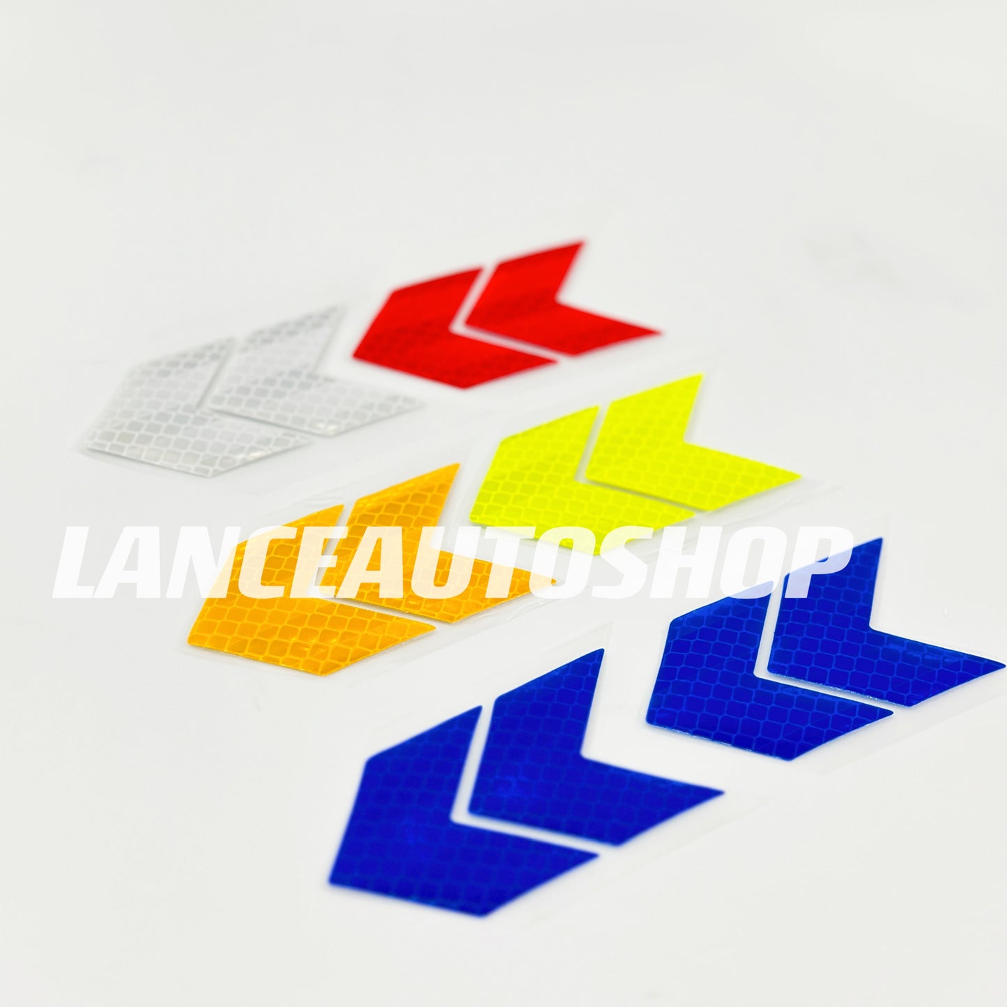 Car Body Arrow Decal Bumper Sticker Car Arrow Shape Safety Warning Reflective Tape Car Body Reflective Sticker M-087
