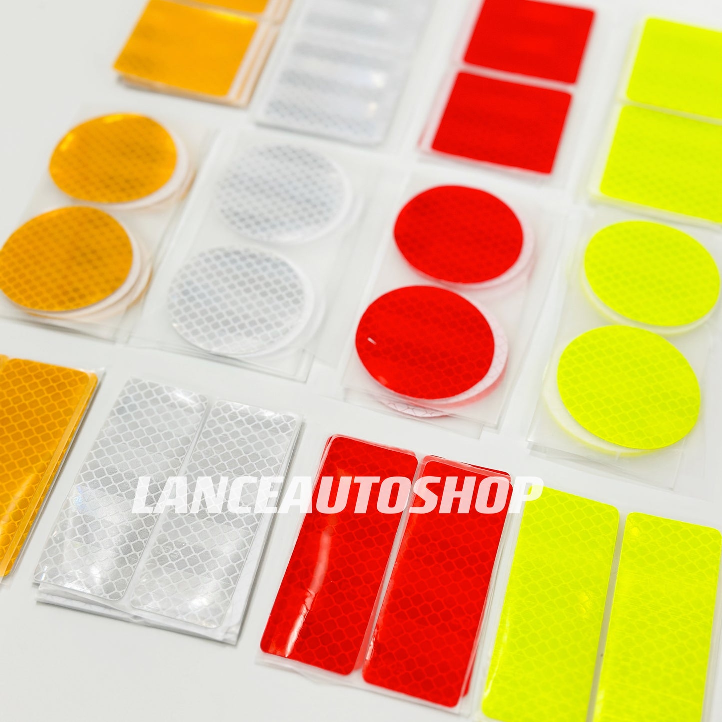 10PCS Car Reflective Sticker Safety Warning Mark High Bright Auto Exterior Motorcycle Bike Sticker