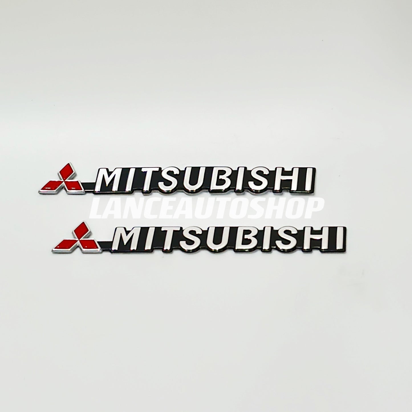 MITSUBISHI Word Emblem Badge Mitsubishi Letter Logo Emblem E-001