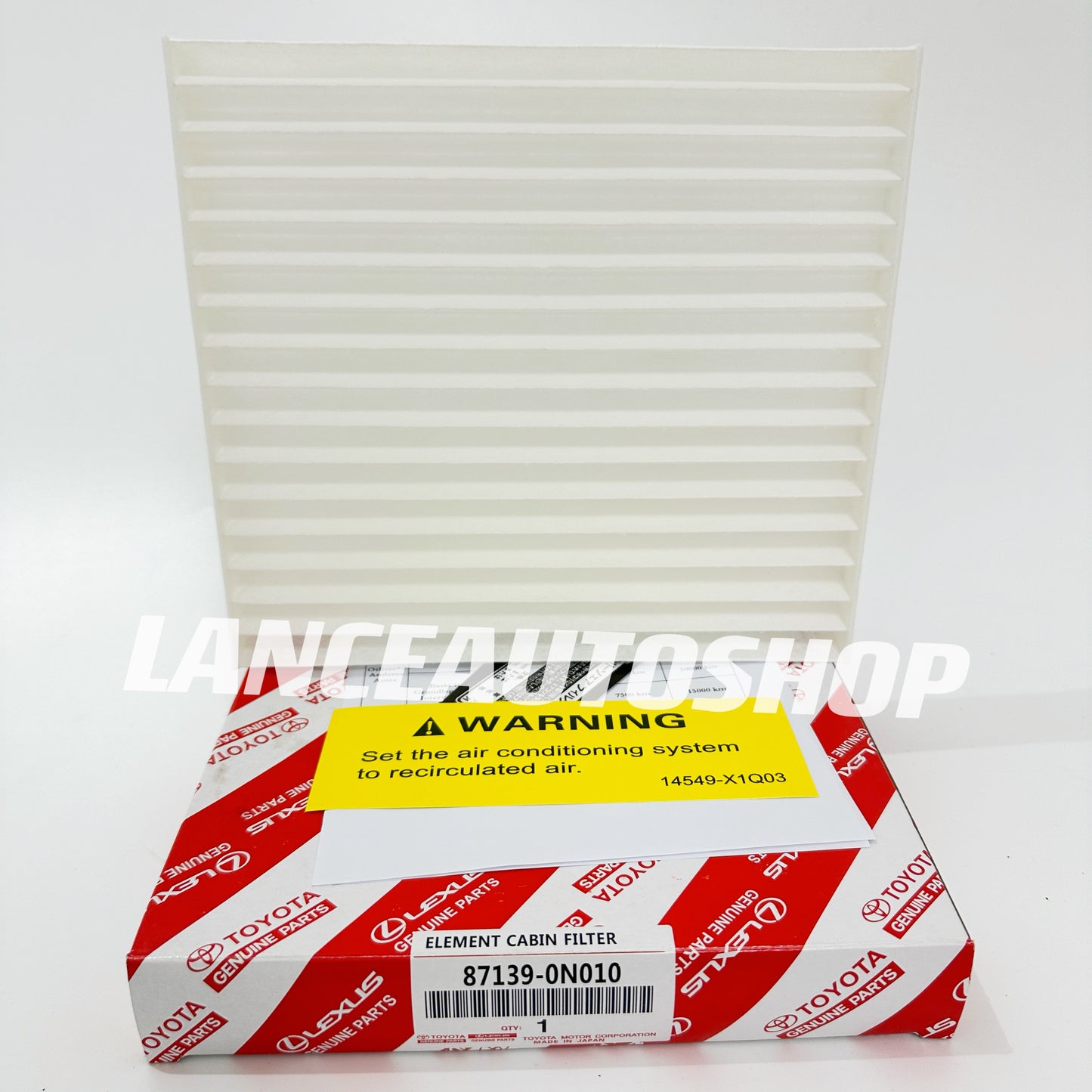 Cabin Filter Toyota Innova Fortuner Hiace HiLux Rav4 2005-2015 87139-0N010