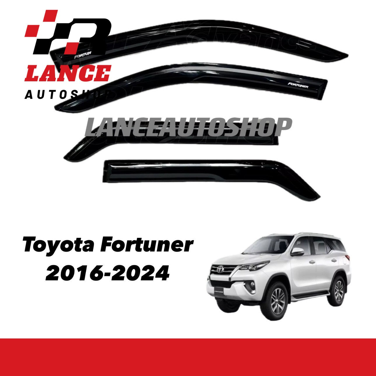 Toyota Fortuner 2016-2024 Rain Visor H-024