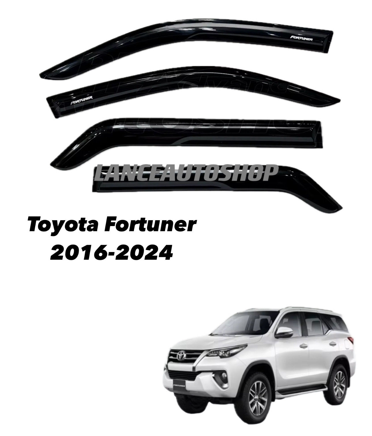 Toyota Fortuner 2016-2024 Rain Visor H-024