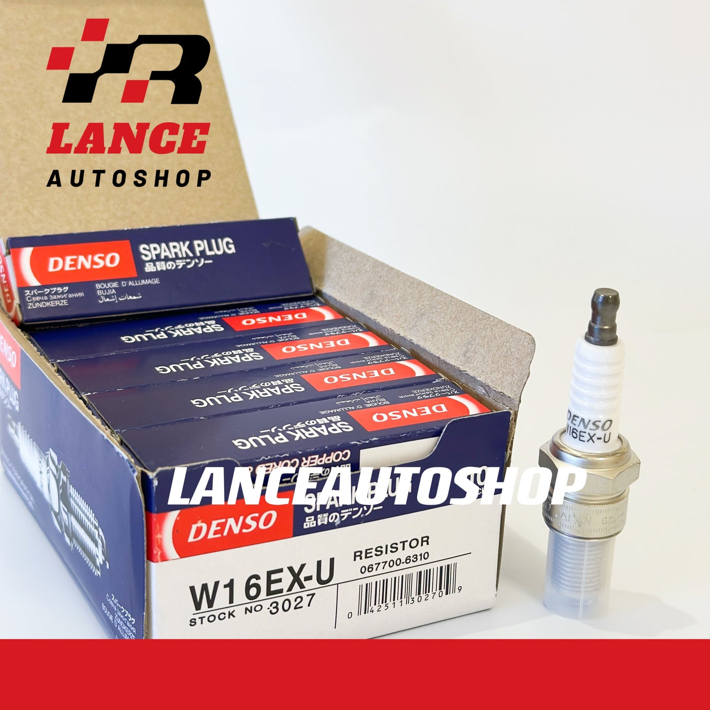 DENSO Spark Plug Toyota Corolla 2E / Liteace / Tamaraw FX / Revo / Crown / Lancer W16EX-U/3027 4PCS