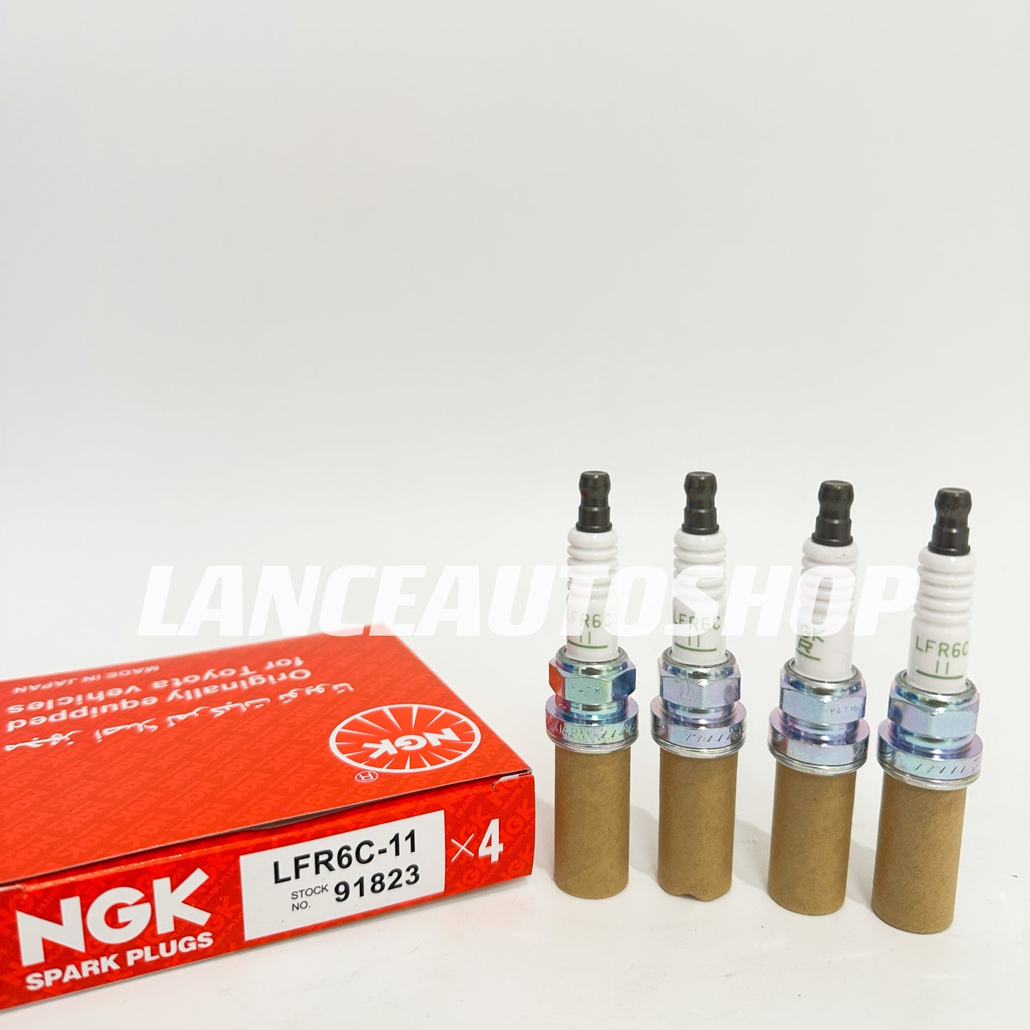 Spark Plug Toyota Innova 2.0 / Fortuner HiLux 2.7 / FJ Cruiser 4.0 LFR6C-11 / 91823 NGK BRAND (4 PCS)