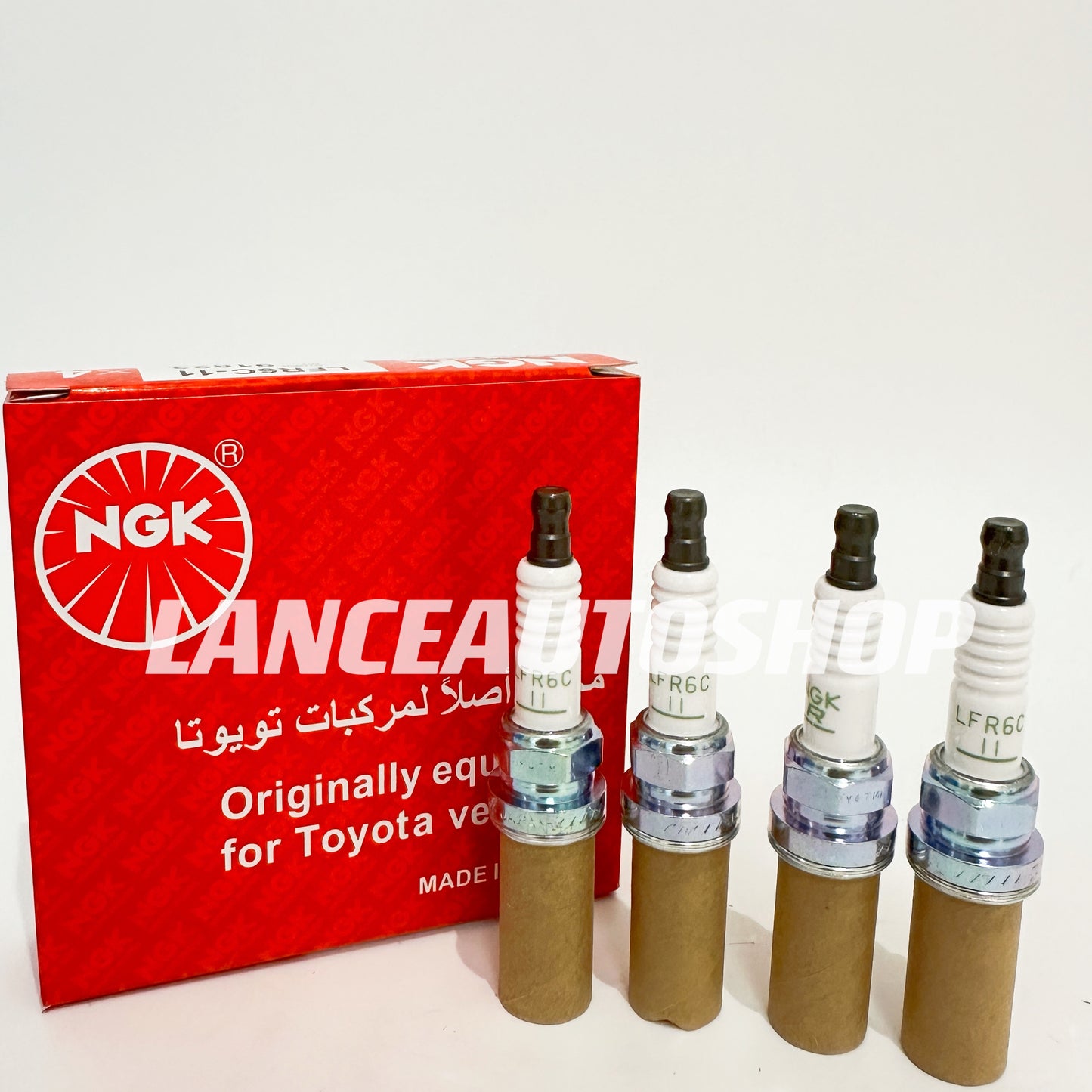 Spark Plug Toyota Innova 2.0 / Fortuner HiLux 2.7 / FJ Cruiser 4.0 LFR6C-11 / 91823 NGK BRAND (4 PCS)