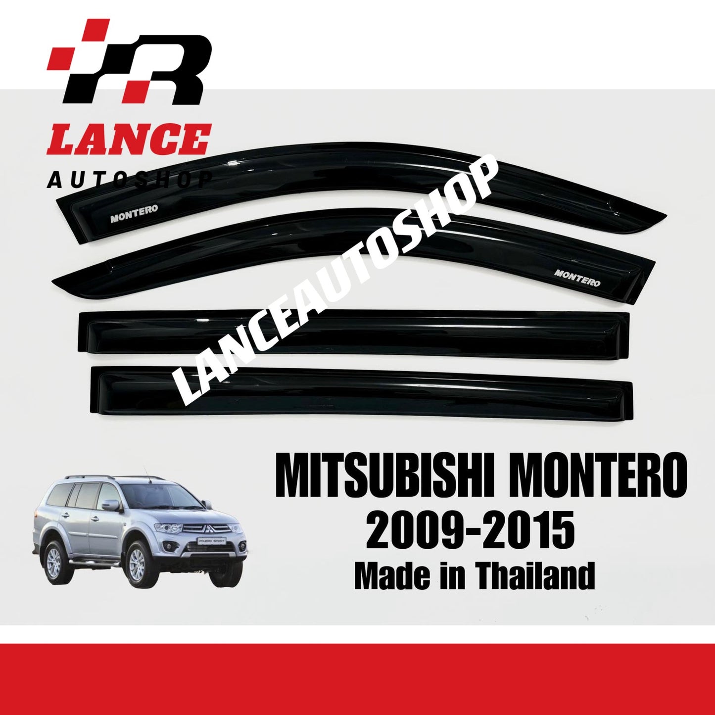 Mitsubishi Montero 2009-2015 Rain Visor H-006