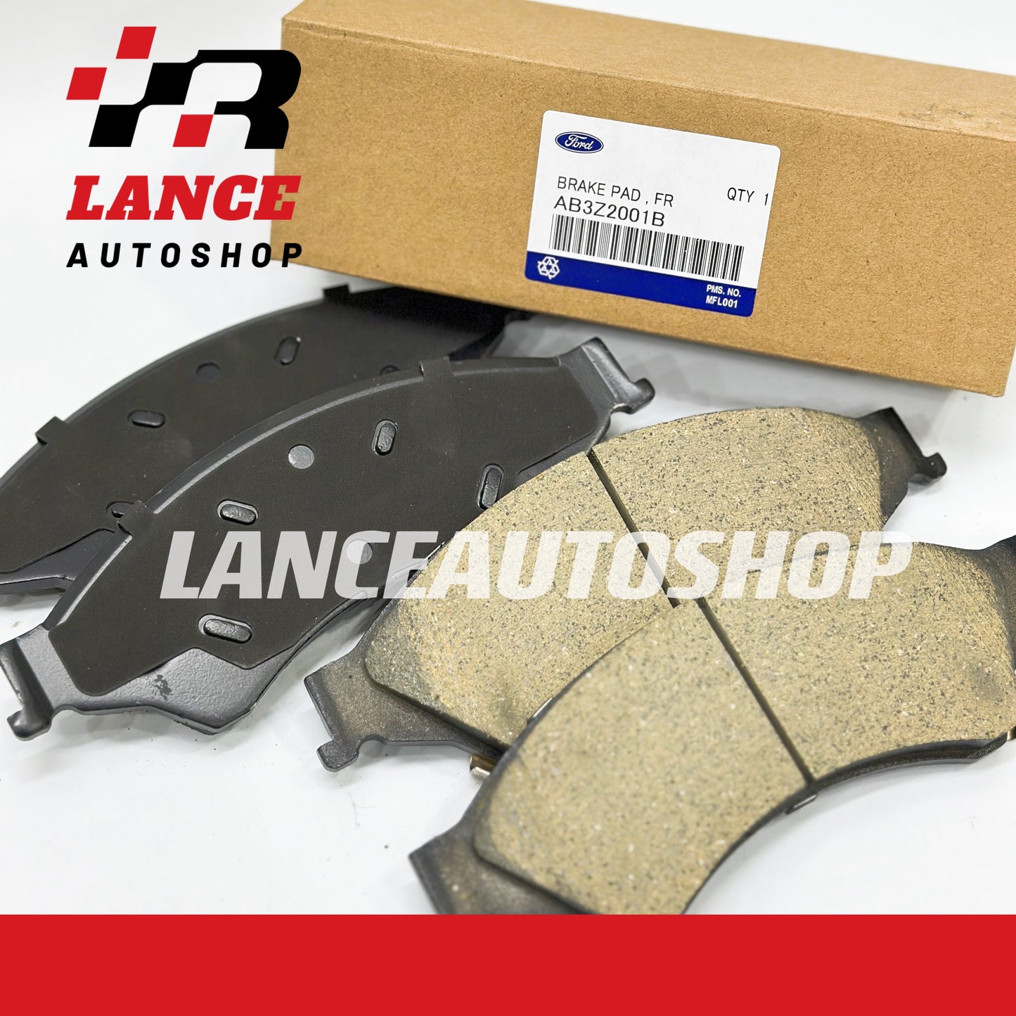 Ford Ranger 2.2L & 3.2L 2012-2020 Front Brake Pad AB3Z2001B