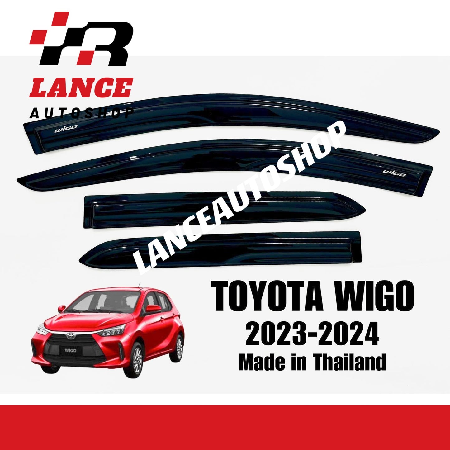 Toyota Wigo 2023-2024 Rain Visor H-010