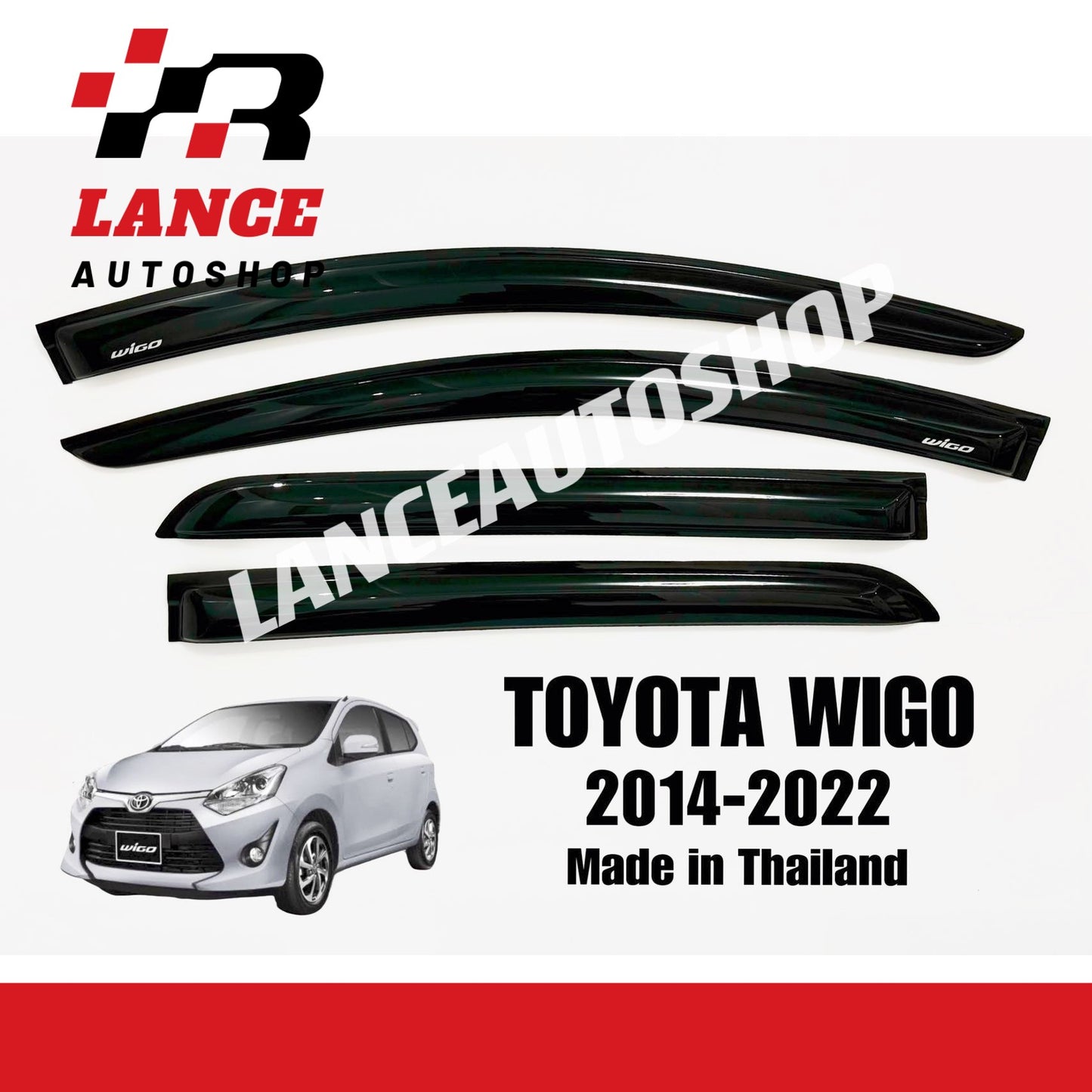 Toyota Wigo 2014-2022 Rain Visor H-013