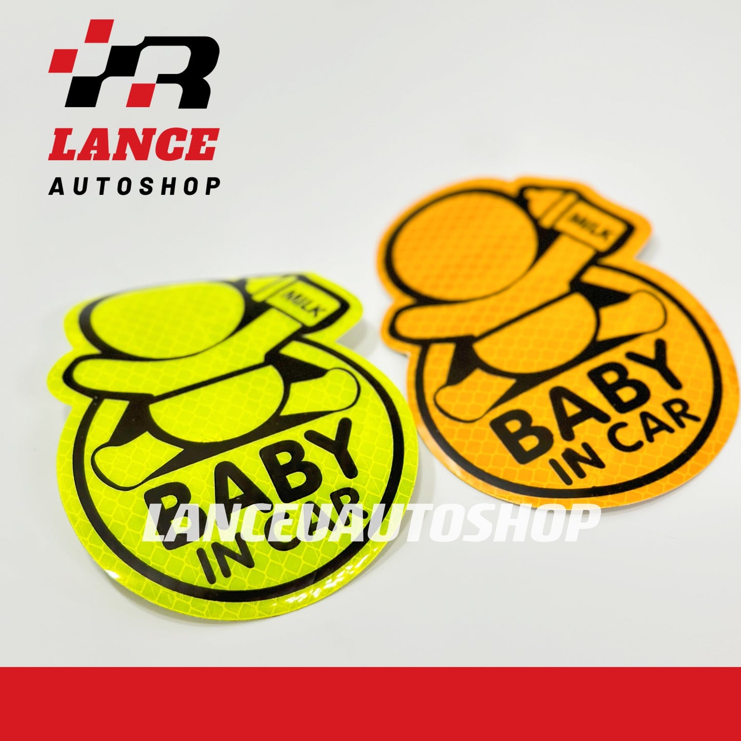 Baby in car Reflective Sticker Baby on board Car Sticker