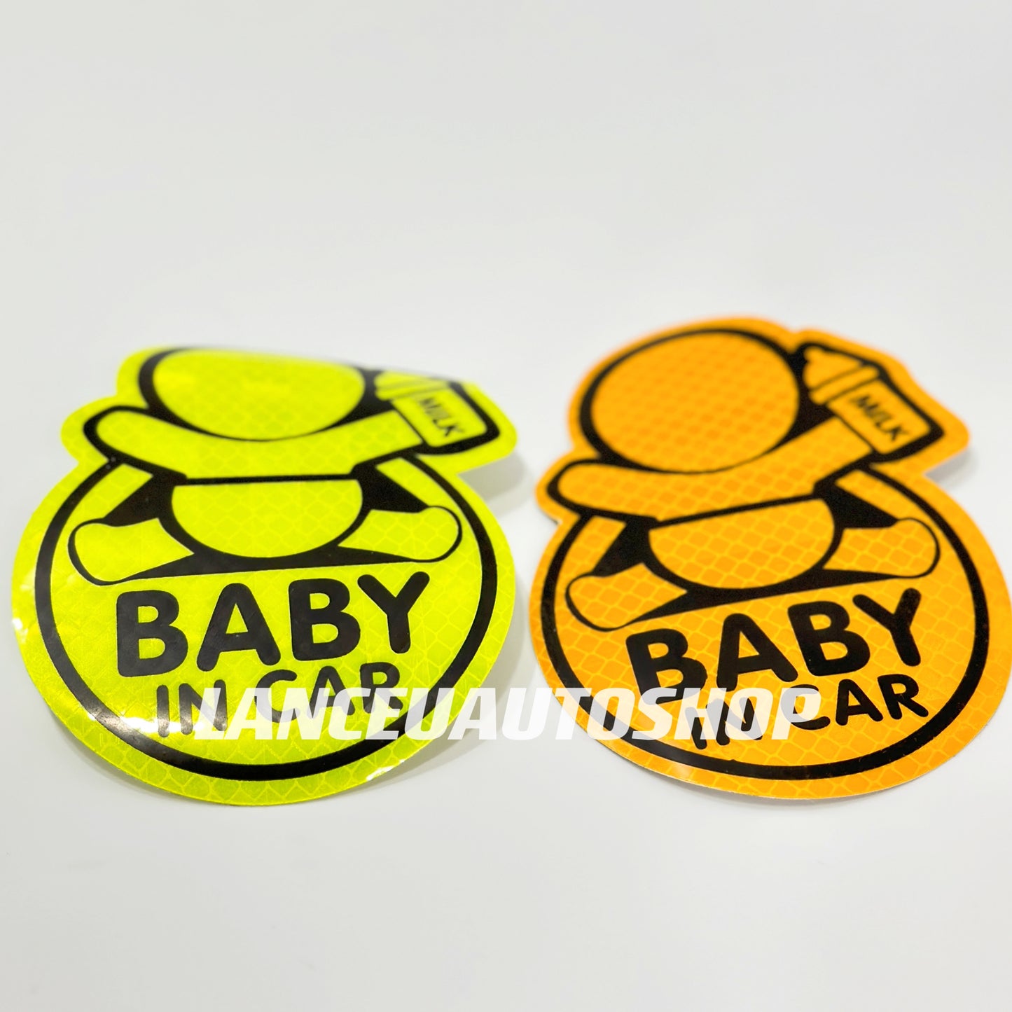 Baby in car Reflective Sticker Baby on board Car Sticker