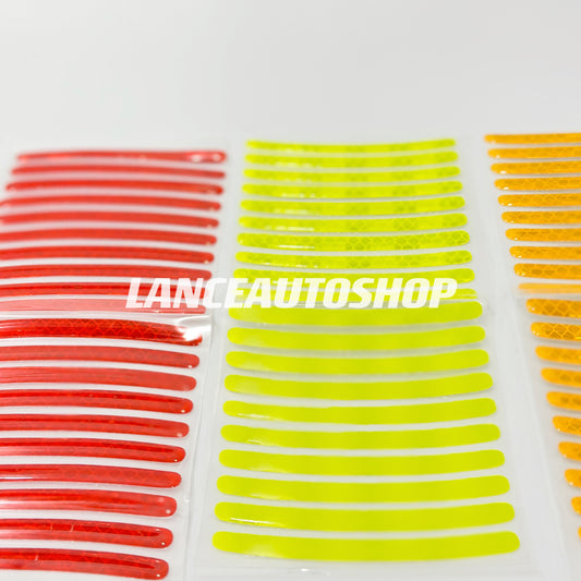 10PCS Car Wheel Reflective Stickers Car Wheel Rims Reflective Strips